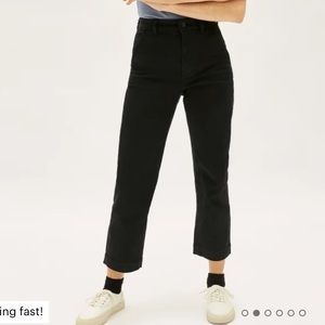 Everlane straight legged cropped pants size 2